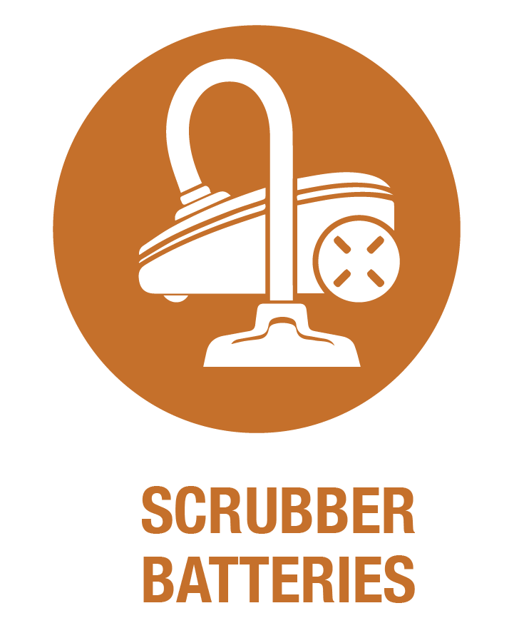 Scrubber batteries at Scott Electric