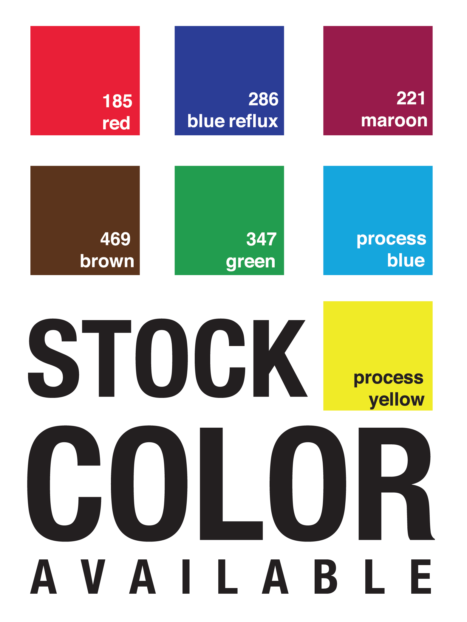 Instant Print Stock Colors