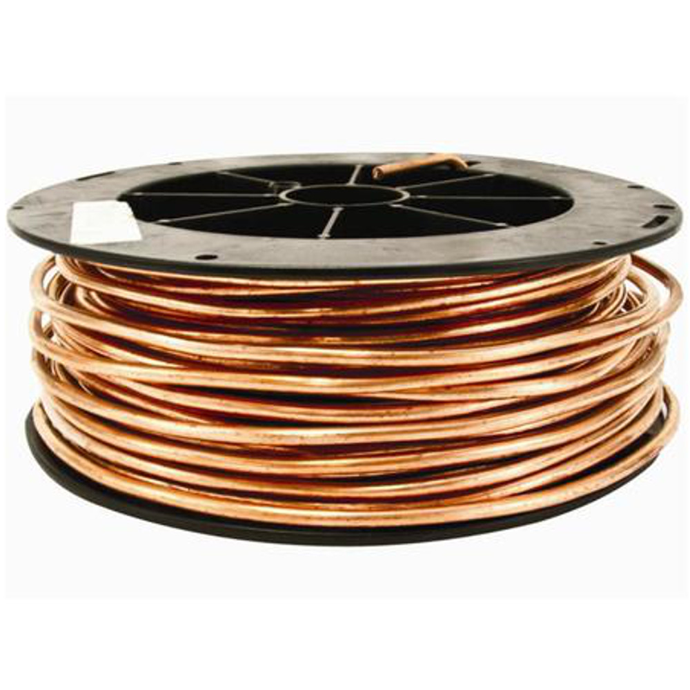 Bare Armored Ground Cable - 8/1 (8 AWG 1 Conductor) Solid - Copper - 1000  ft Reel
