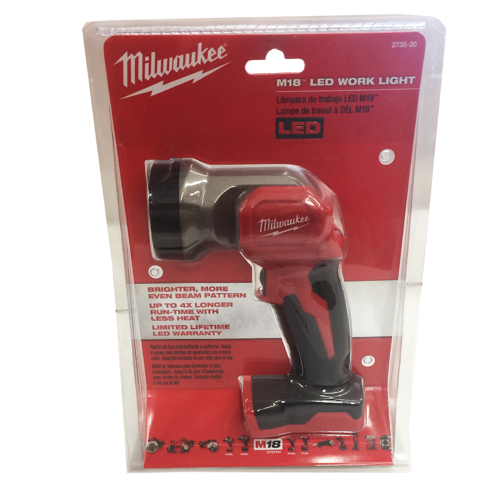 Milwaukee 2735 20 M18 Work Light 100 Lumens 135 Degree