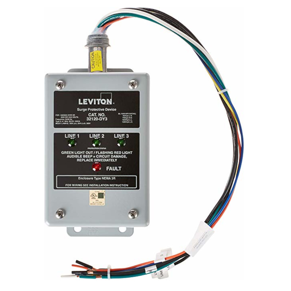 Leviton 321 Dy3 3 Phase Surge Panel 1 8 Volt Decora Home Control Nema 3r Enclosure