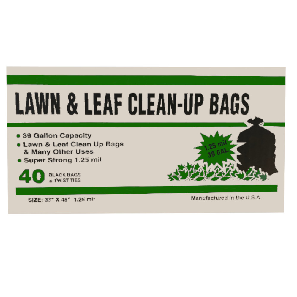 Lawn & Leaf Bags, 39-Gallon, 1.25mil