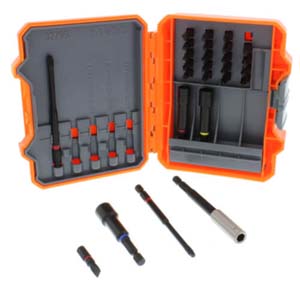 Klein 32799 Pro Impact Ready kit, 26 Pcs. Phillips, Square Bits, Nut ...