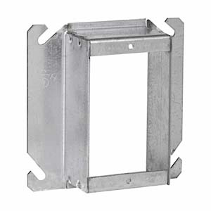 Crouse-Hinds TP530, 4 Inch Square 1-Device 2 Inch Raised Steel Tile Ring