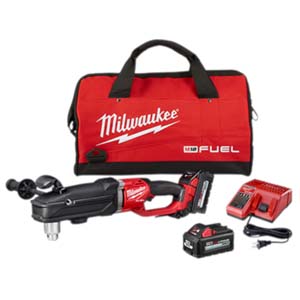 Milwaukee 2809-22, M18 Fuel Super Hawg Right Angle Drill with Side ...