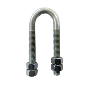 1 Inch U-Bolt Plated Pipe Hanger with Hex Nuts