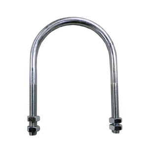 4 Inch U-Bolt Plated Pipe Hanger with Hex Nuts