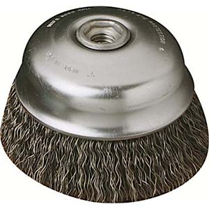 Milwaukee 3 in. Carbon Steel Crimped Wire Cup Brush 48-52-5060 - The Home  Depot